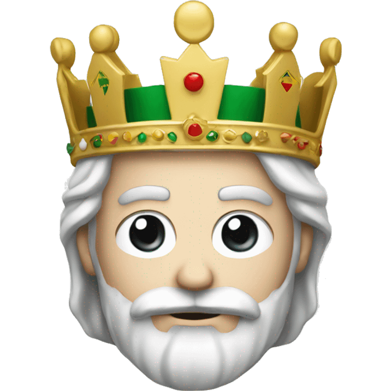 white king with crown and iran flag  emoji