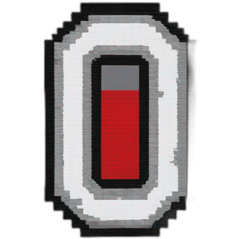 Pixel art Ohio state logo emoji