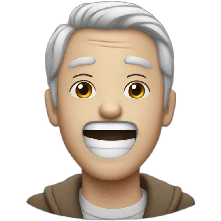 un homme pleure de rire emoji