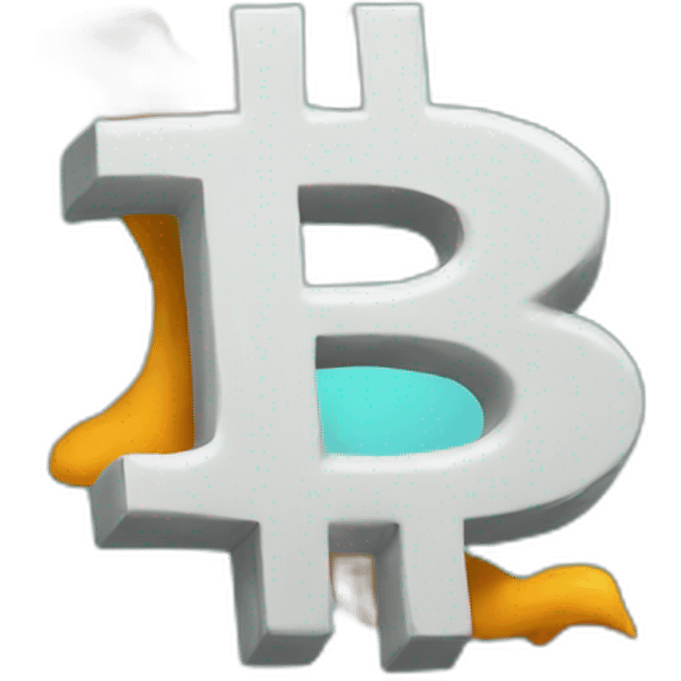 Bitcoin going up emoji