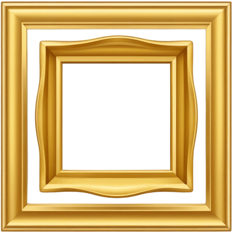 empty Square gold frame emoji