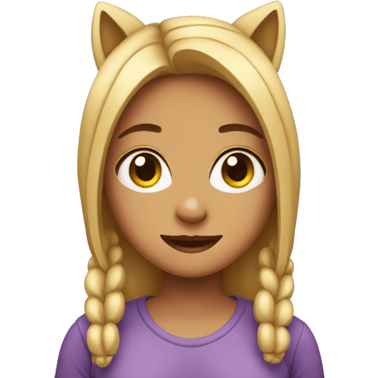 girl with animal ears emoji