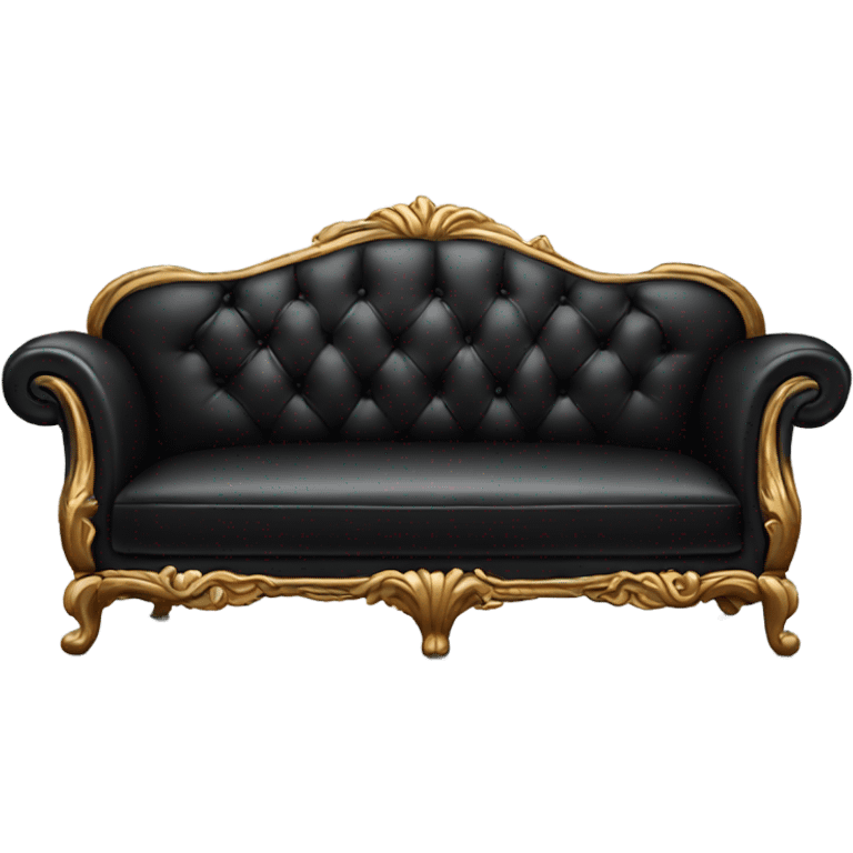 Black luxury couch emoji