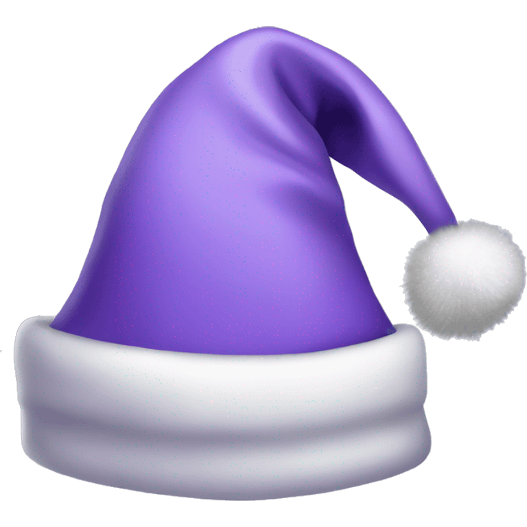 Lavender Santa hat emoji