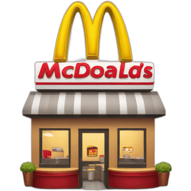 mcdonalds restaurant emoji