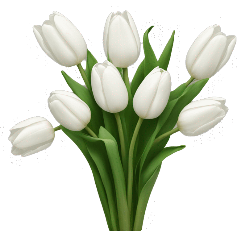 White tulips emoji