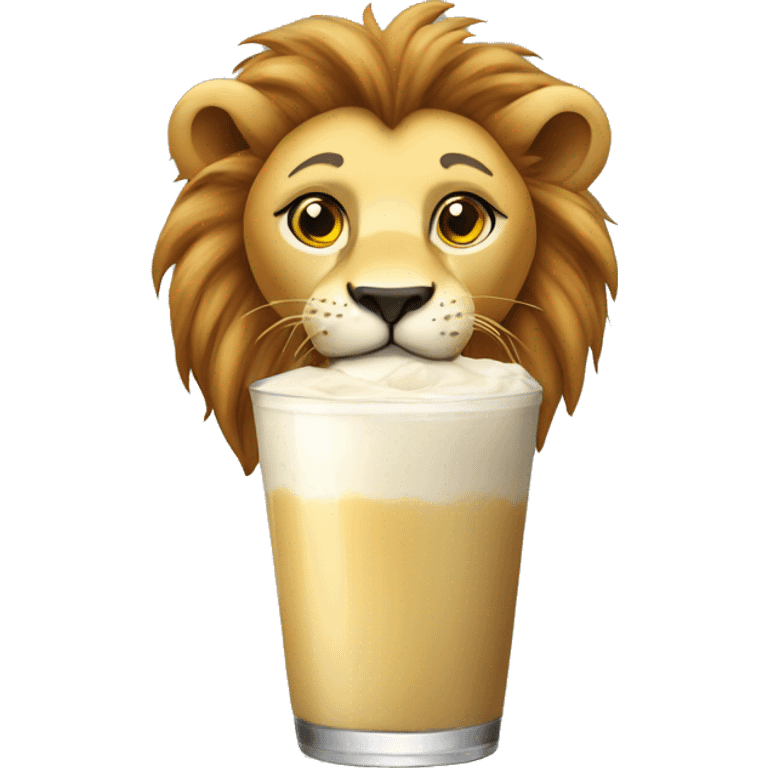 lion with lassi emoji