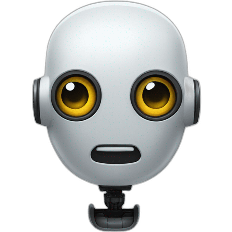 robot with head screen emoji