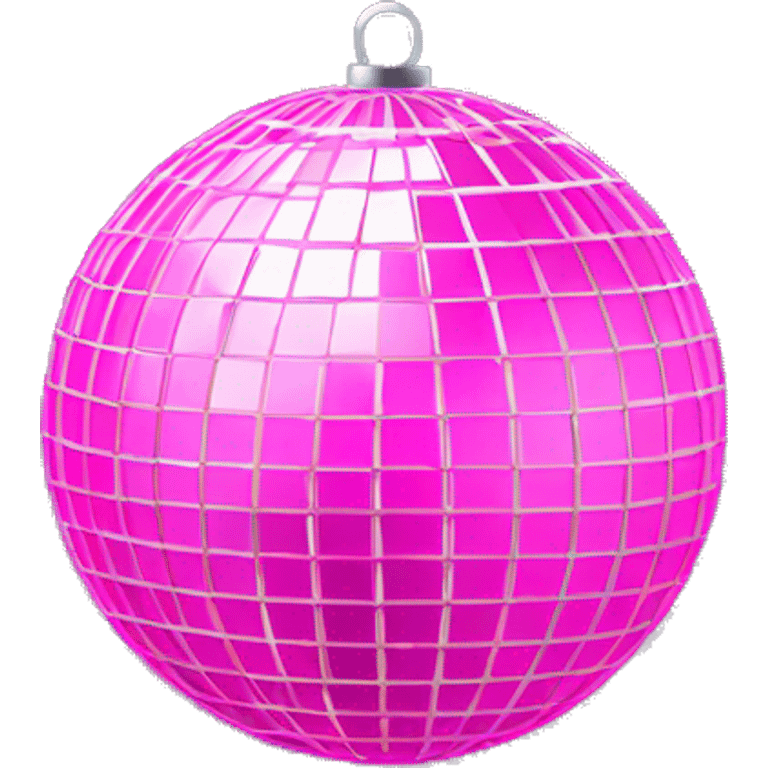 Pink disco ball emoji