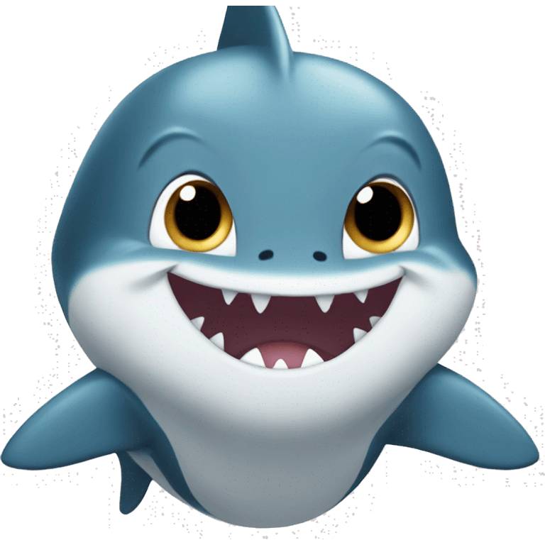 baby shark shy emoji