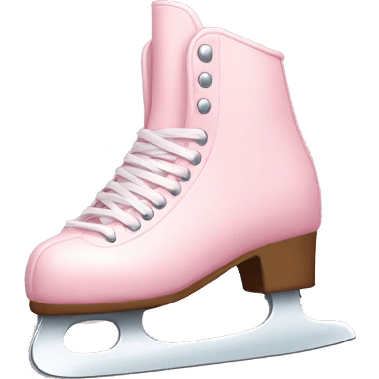 pastel pink ice skates emoji