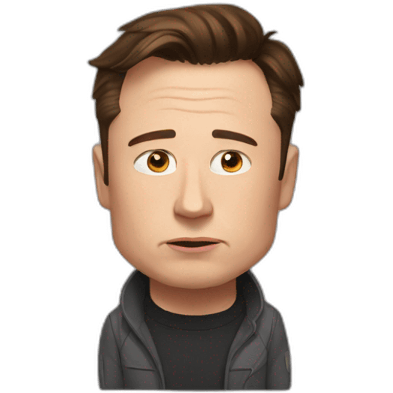 Sad Elon musk emoji