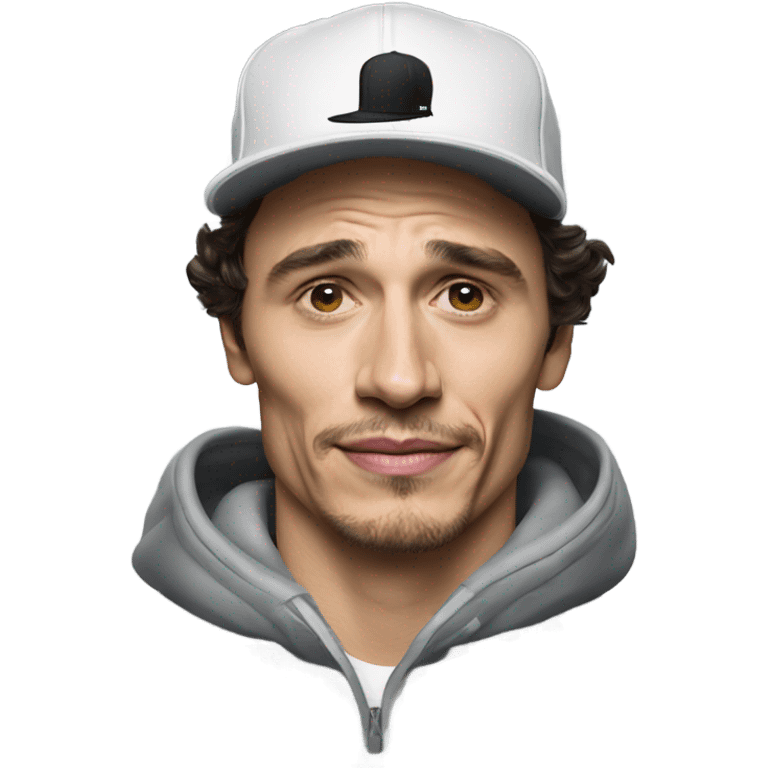 James franco wearing a nike hat emoji