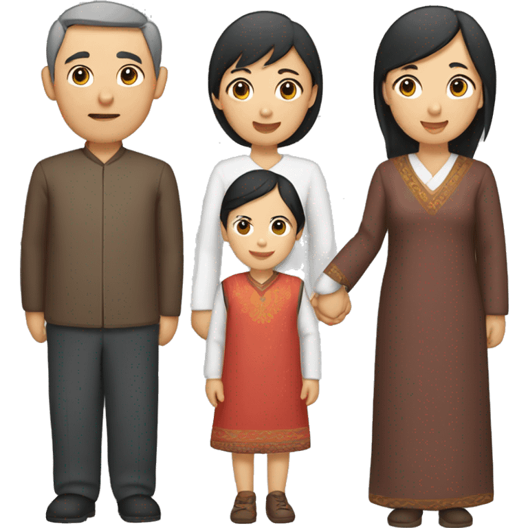 Kazakh family emoji