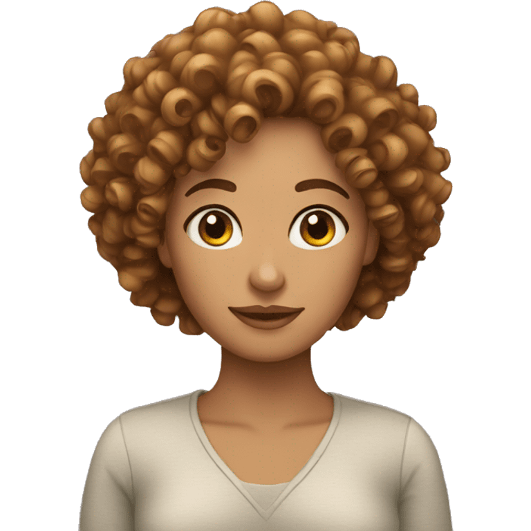 Curly hair woman  emoji