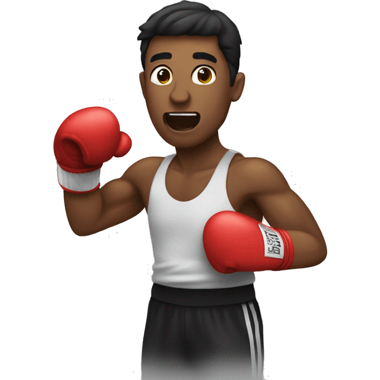 A guy boxing emoji