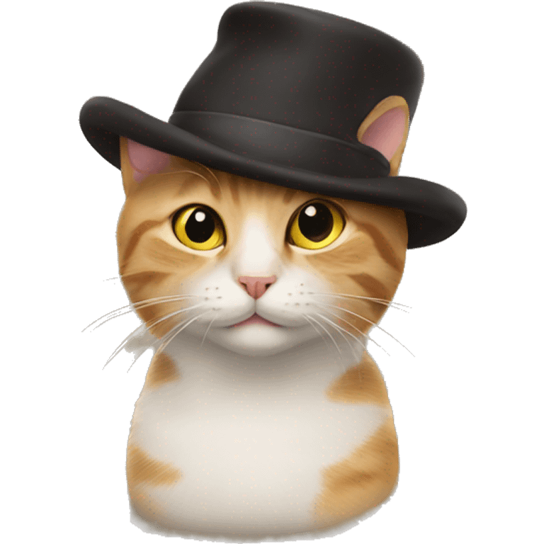 Cat with a hat emoji