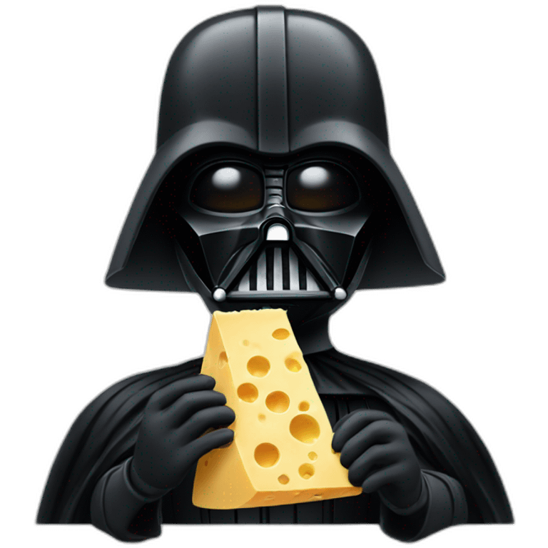 dark vador eat cheese emoji