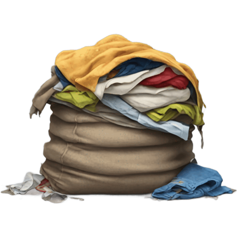 pile of ripped rotten clothes emoji