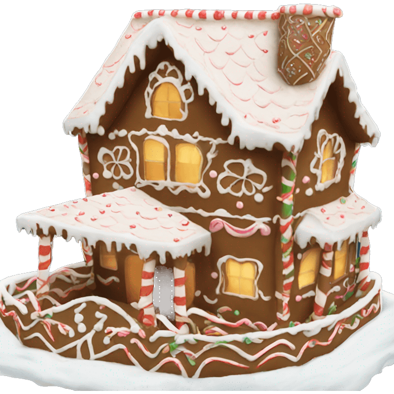 Aesthetic gingerbread house  emoji