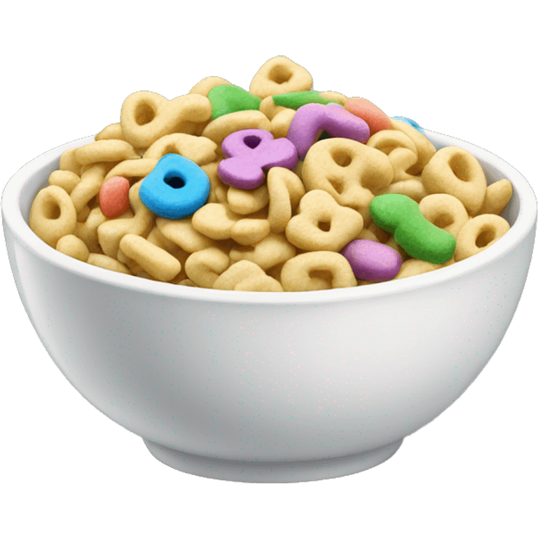 Bowl of lucky charms emoji