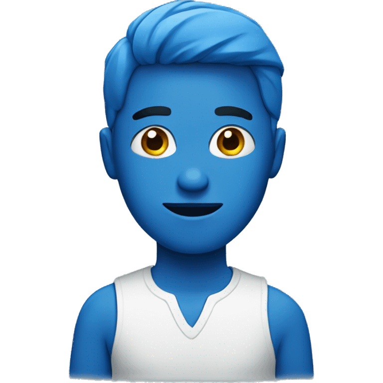 Blue human emoji