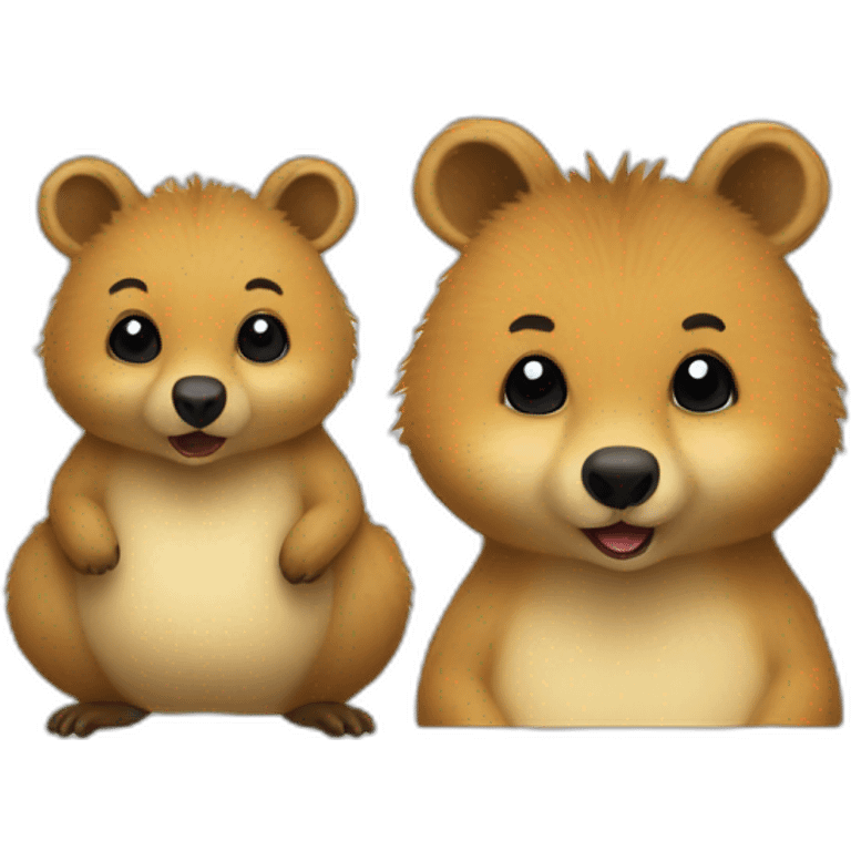 Quokka et canard emoji