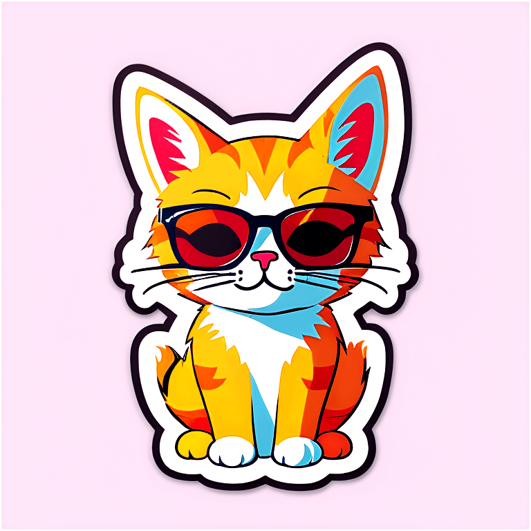 Cat with sunglasses emoji