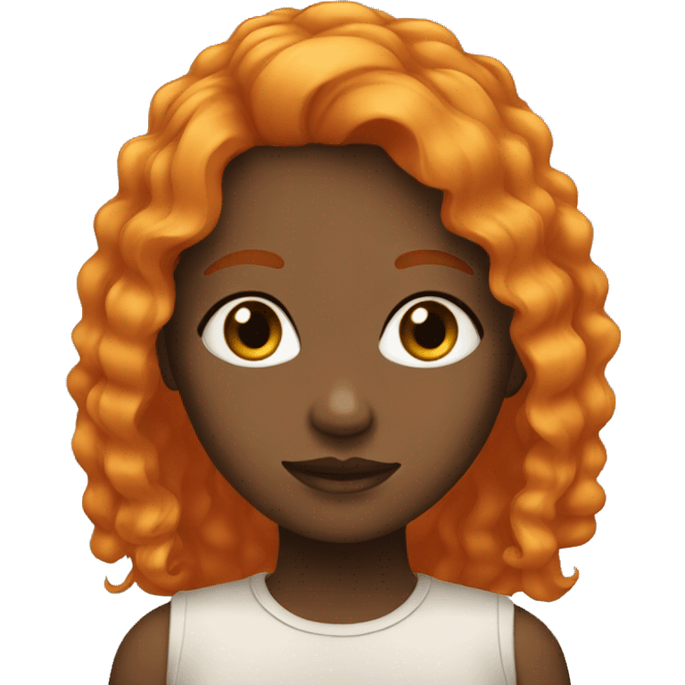 Girl orange hair  emoji