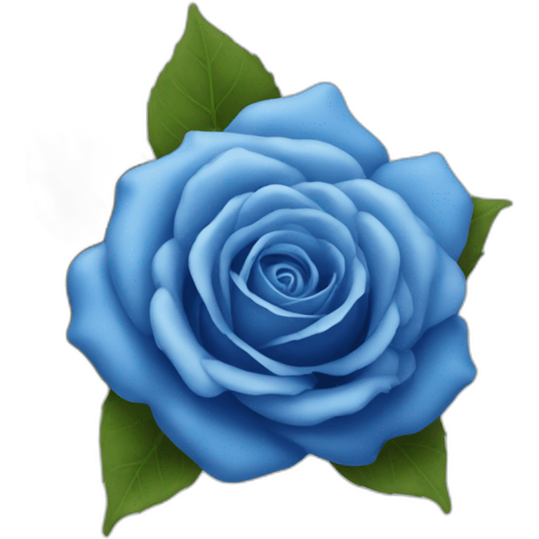 blue rose emoji