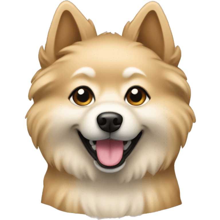 A spitz dog sand color  emoji