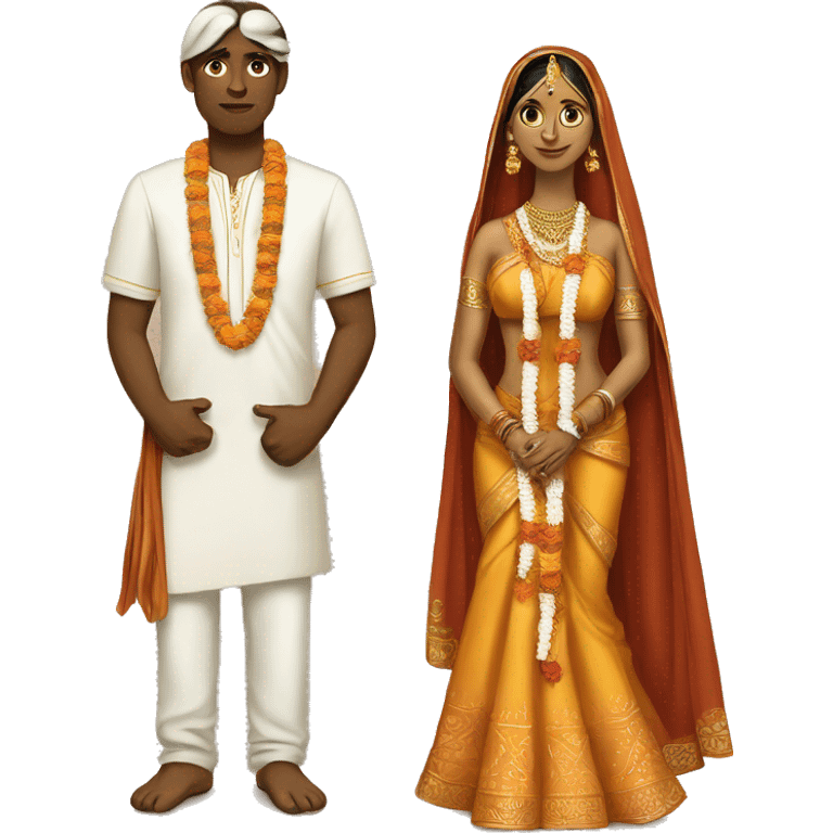 hindu marriage white man indian woman emoji