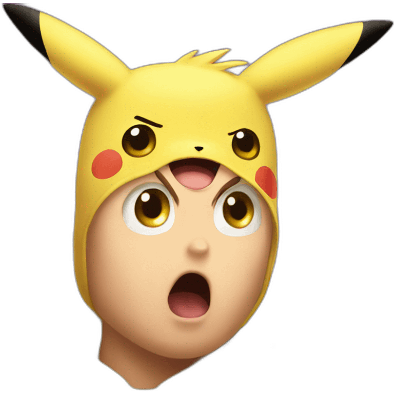 Shocked pikachu emoji