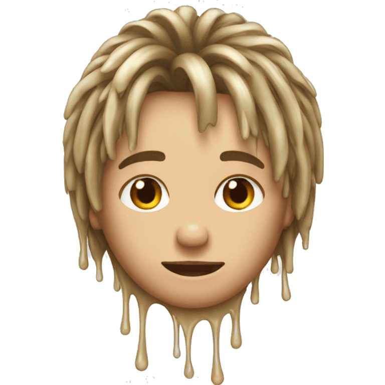 dripping greasy hair emoji