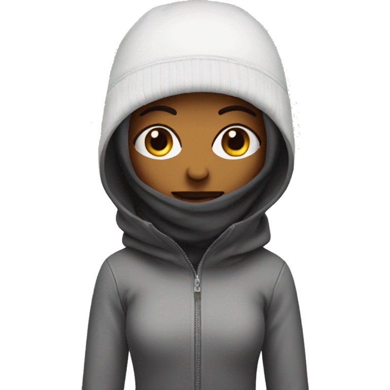 Girl in Ski mask emoji