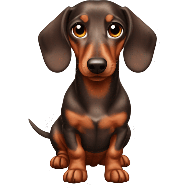 Red dapple dachshund  emoji