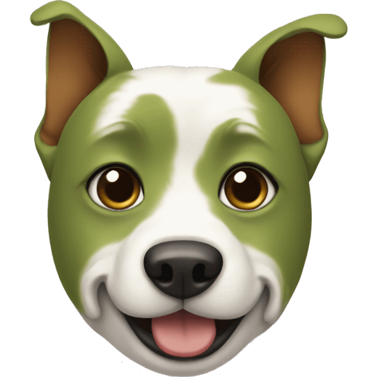 Dog whith matcha  emoji