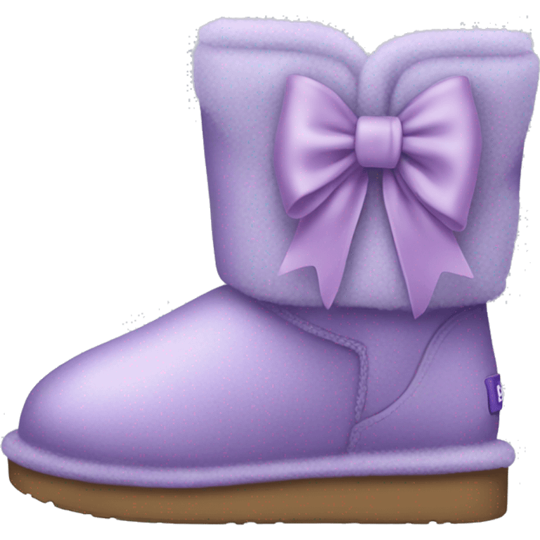 Lavender ugg boots bows  emoji