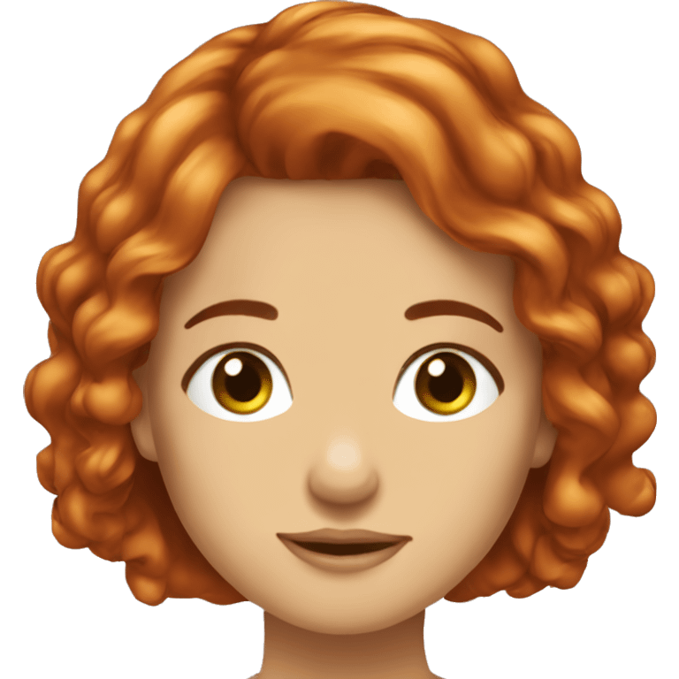 Ragazza capelli rossi occhi verdi emoji