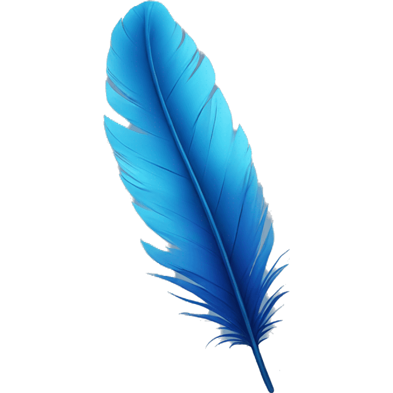 blue feather emoji