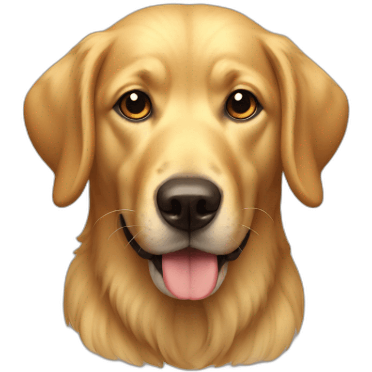 Chien golden emoji