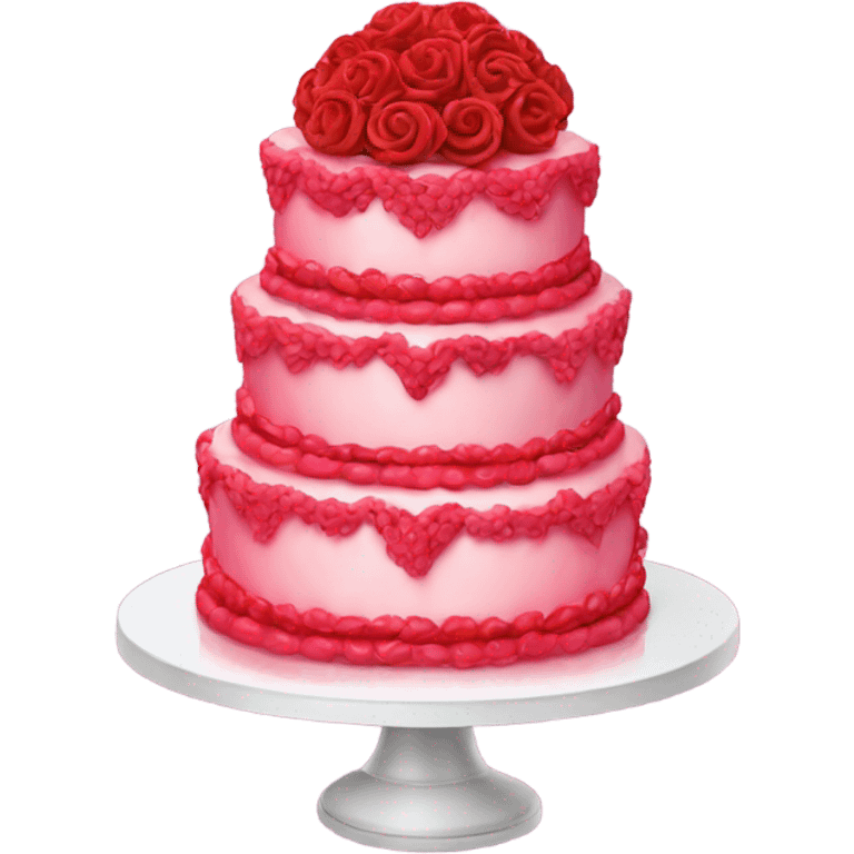 extravagant valentine cake emoji