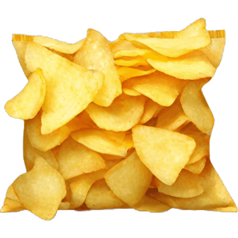 large bag  of chips emoji