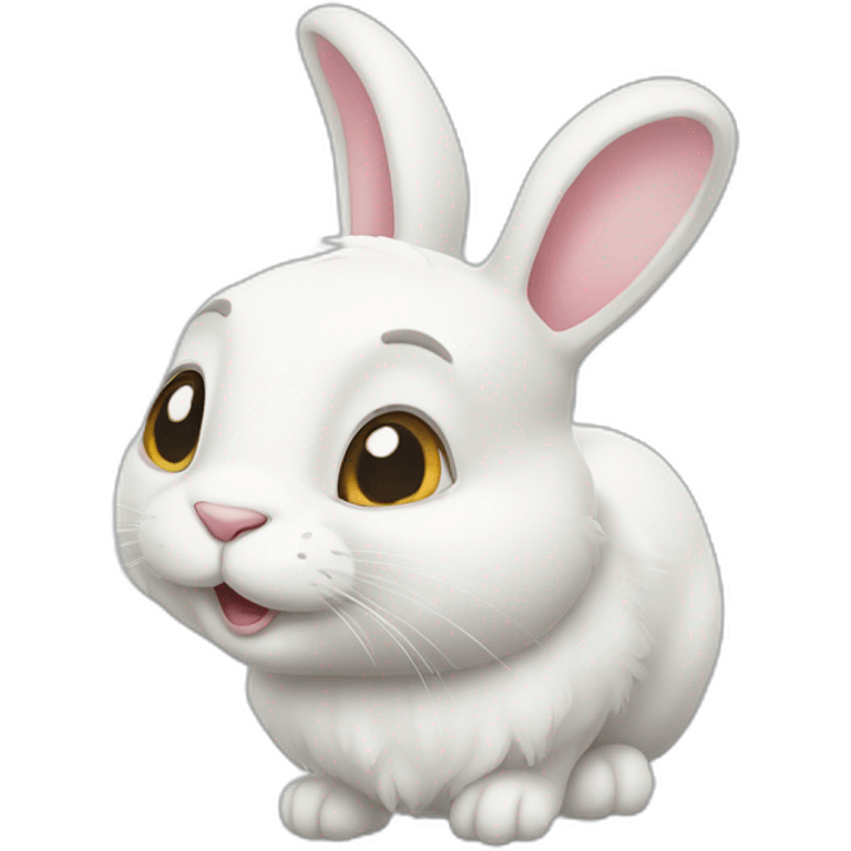 The White Rabbit from the cartoon secrets of pets emoji