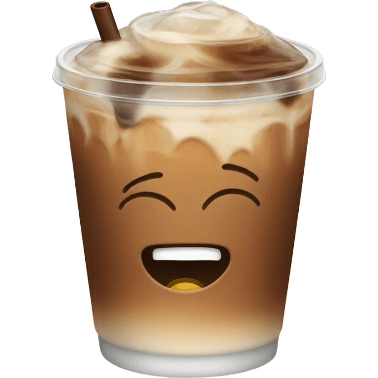 Iced coffee emoji