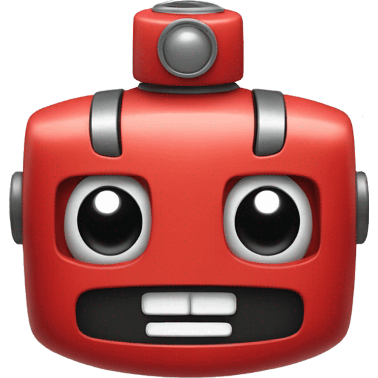 cute red robot head emoji