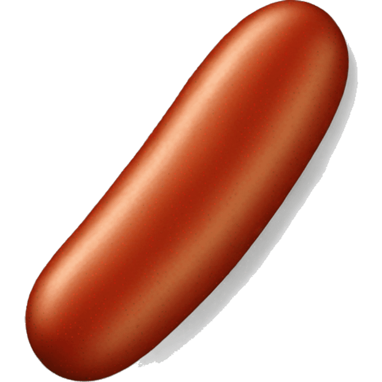 Hot red sausage emoji