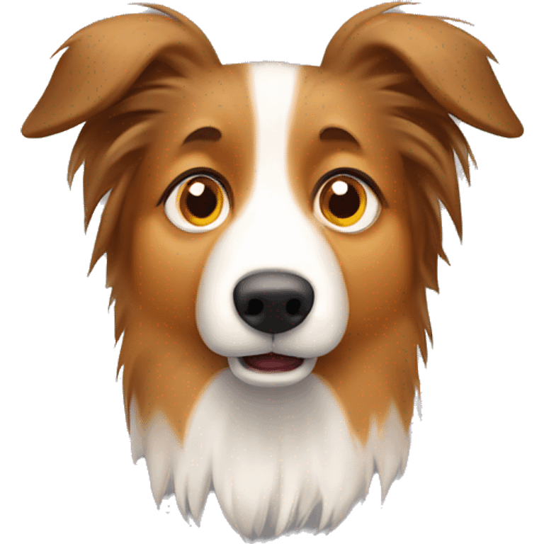 Shetland sheepdog scared emoji