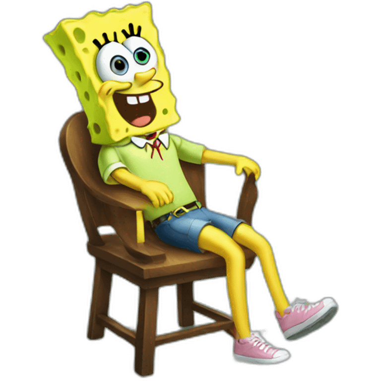 SpongeBob getting out of chair emoji