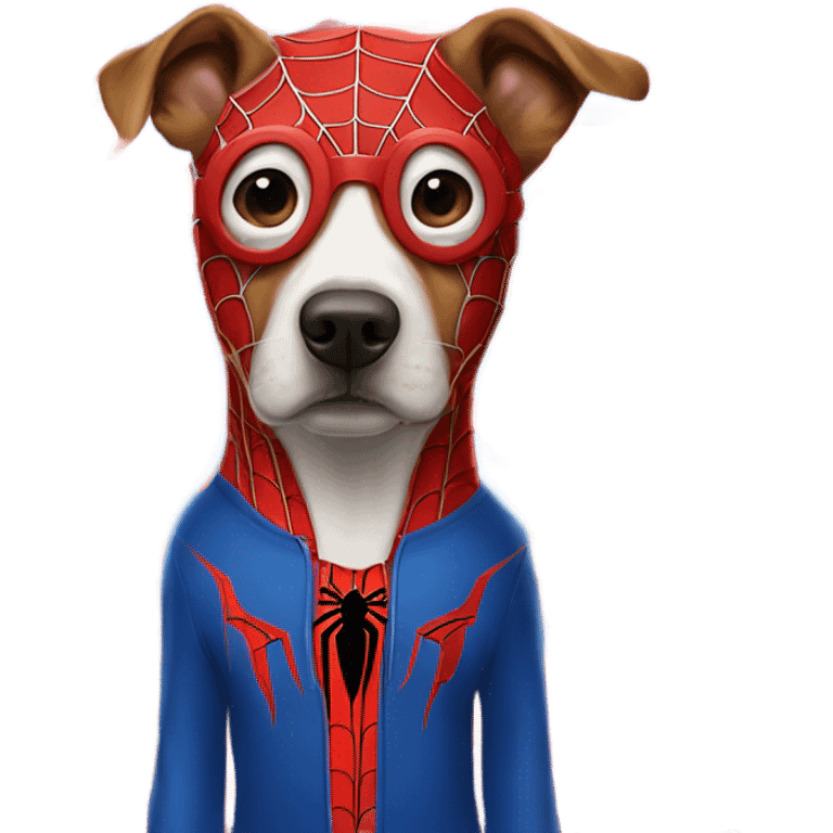 DOG in full SPIDER MAN emoji